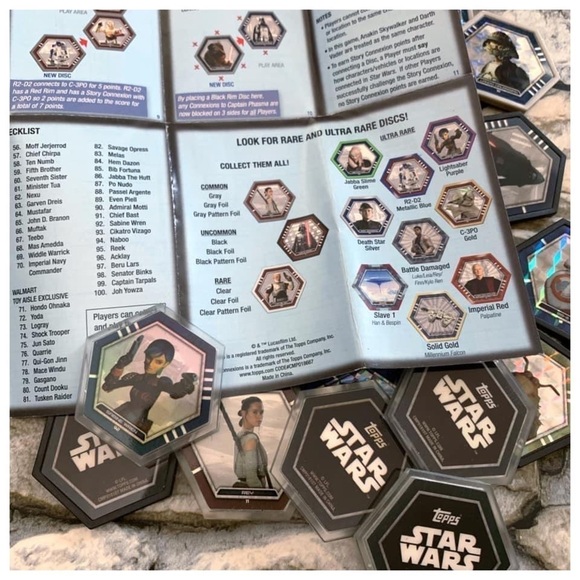 2016 Lot of 26 Star Wars Galactic Connexions Trading Cards Discs Game Series 3 - Picture 10 of 11